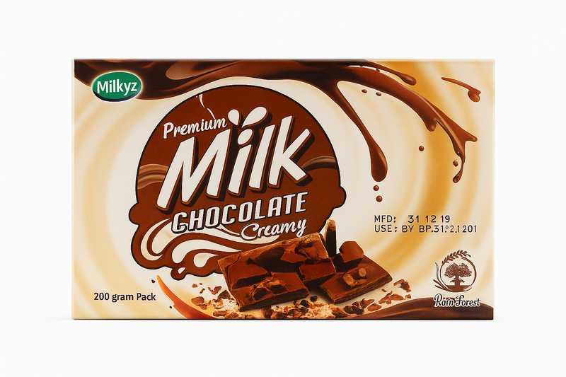 Rich and Creamy Milkyz Premium Milk Chocolate Delight 250 GRAM