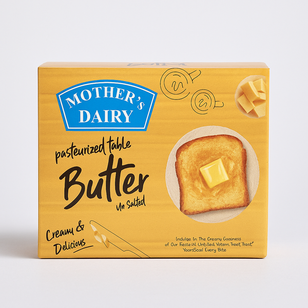 Fresh Mother’s Dairy Butter 1KG Pack for Everyday Cooking