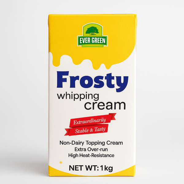 Premium Frosty Whipping Cream 1kg for Perfect Baking and Dessert Creations