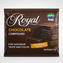 Royal Chocolate Compound Bar 2Kg for Baking & Desserts