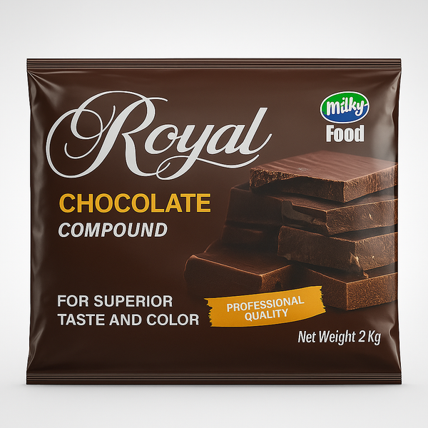 Royal Chocolate Compound Bar 2Kg for Baking & Desserts
