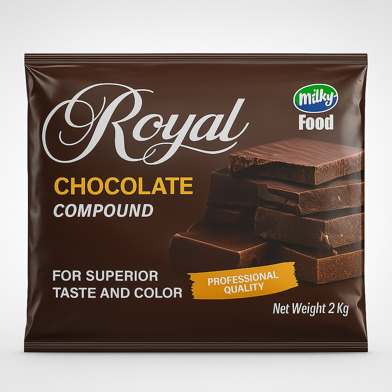 Royal Chocolate Compound Bar 2Kg for Baking & Desserts