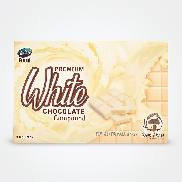 Premium White Chocolate Compound – Smooth & Creamy 1Kg Pack