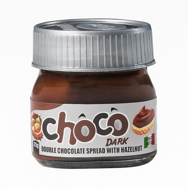 Choco Dark Double Chocolate Spread with Hazelnut 25 Gram