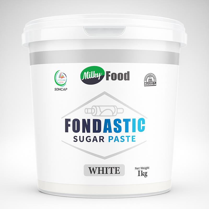 Fondastic Sugar Paste White – 1kg Container