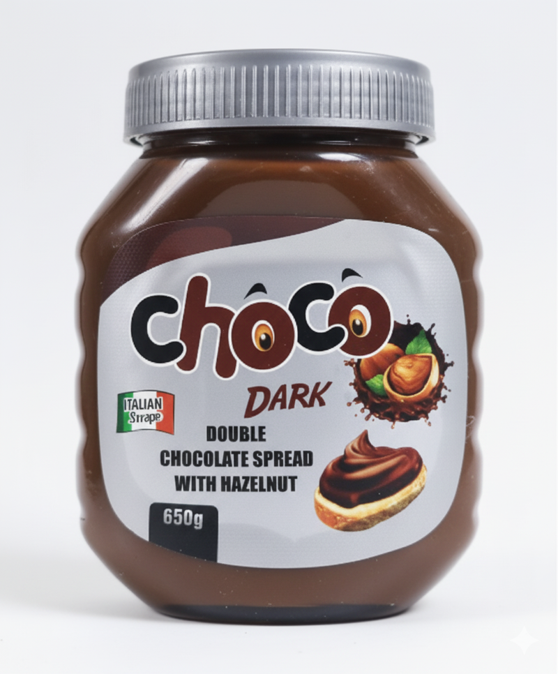 Choco Dark Double Chocolate Spread with Hazelnut 650g