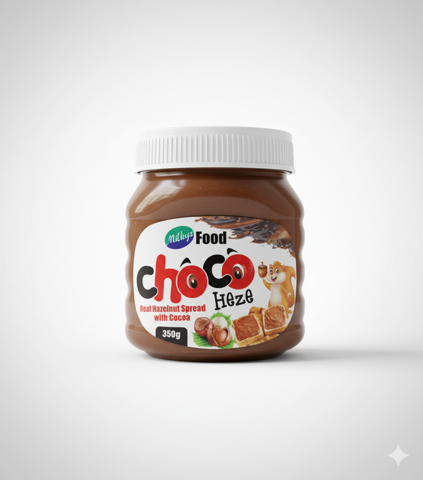 Choco-Heze Real Hazelnut Spread with Cocoa - 350g
