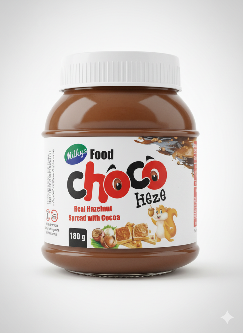 Choco Heze – Real Hazelnut & Cocoa Spread (180g)