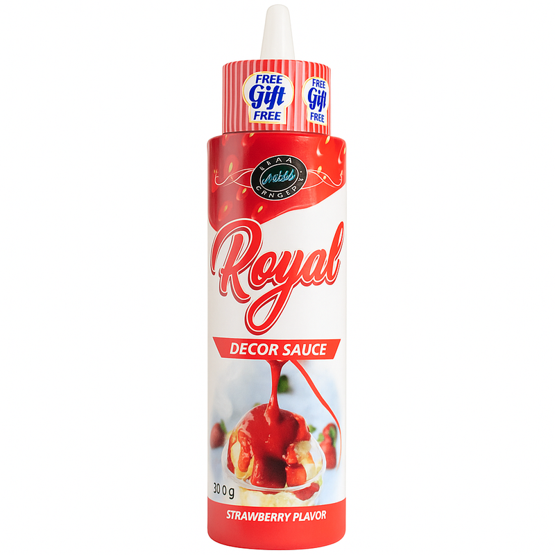 Premium Royal Strawberry Decor Sauce 350ml for Baking
